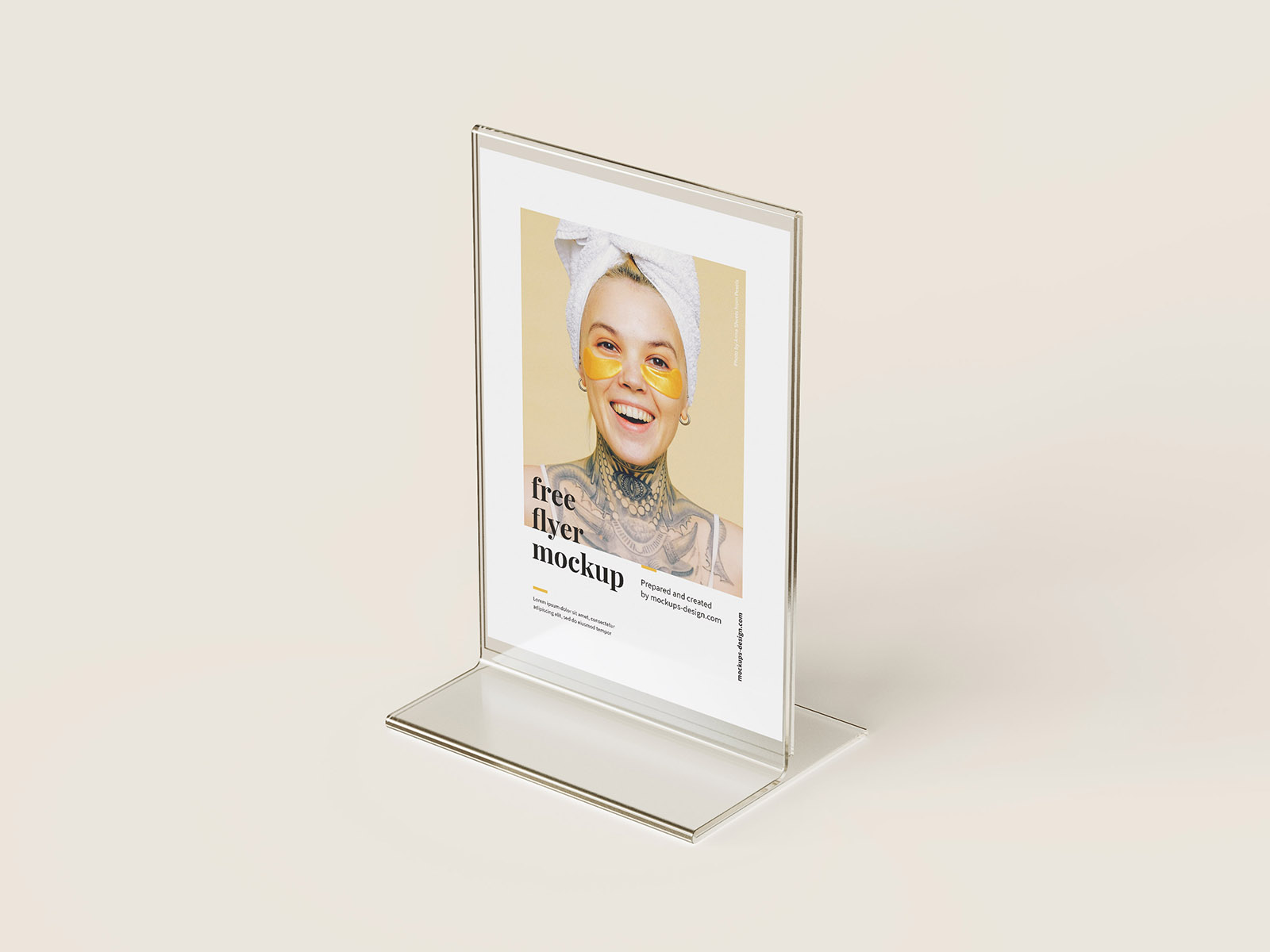 Flyer stand mockup