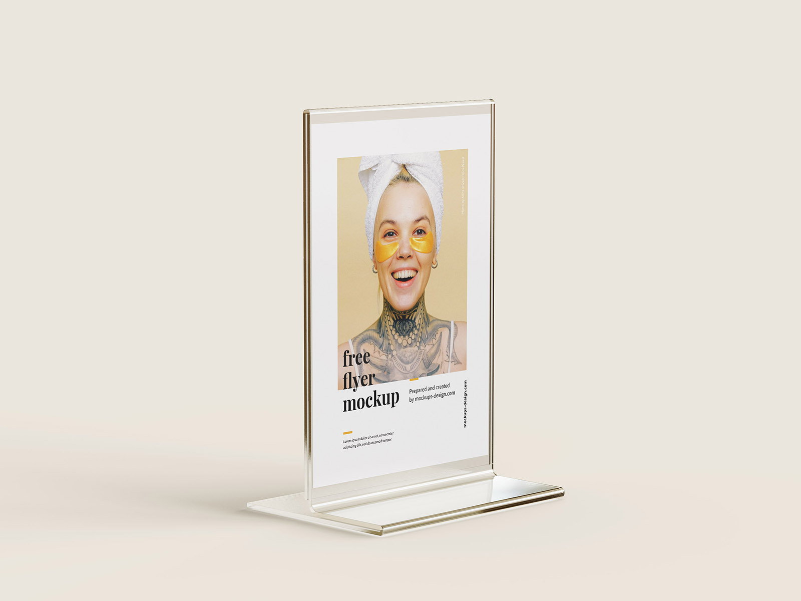 Flyer stand mockup