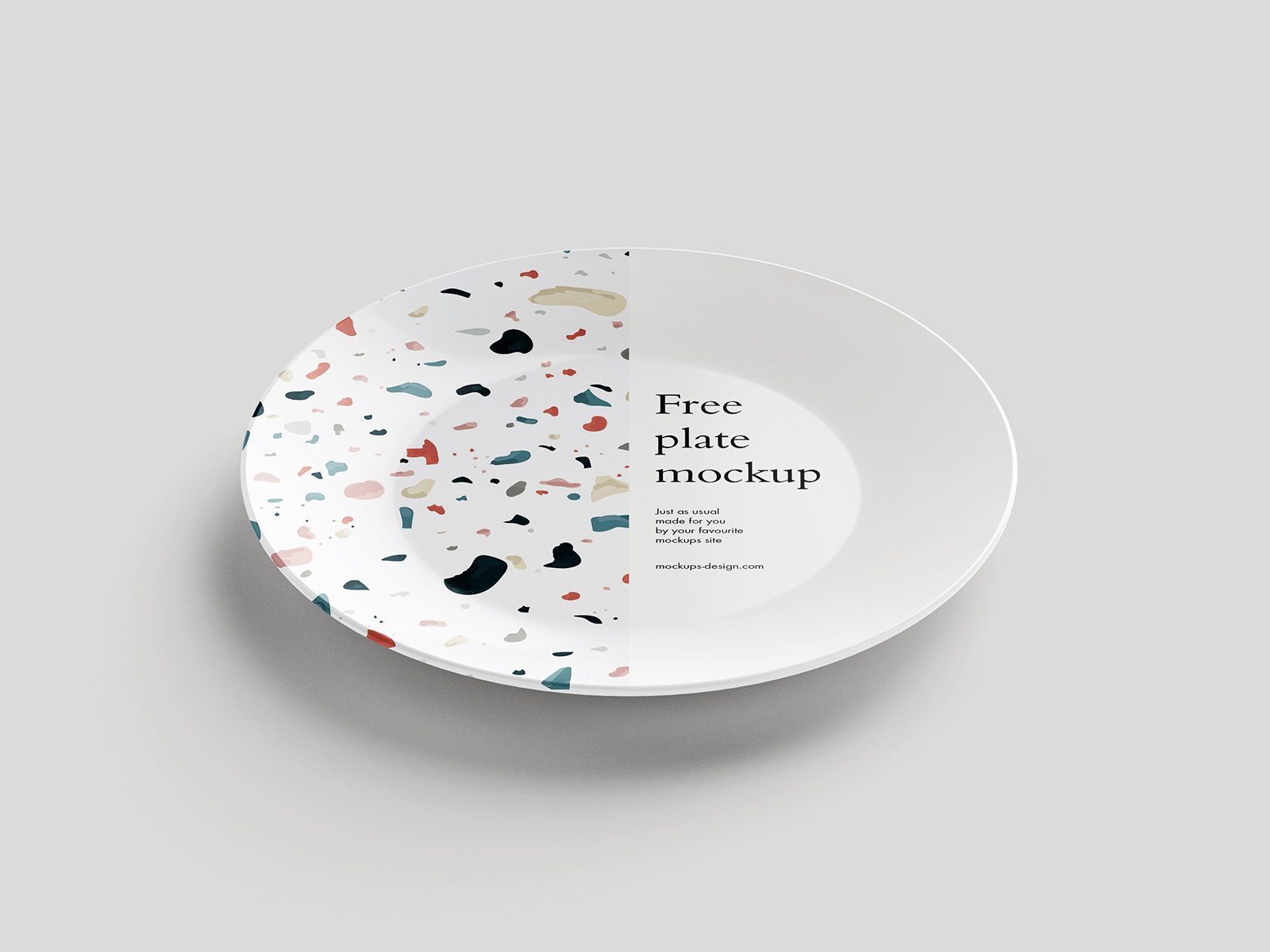 Free plate mockup