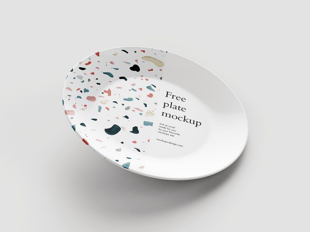 Download Free plate mockup - Instant Download