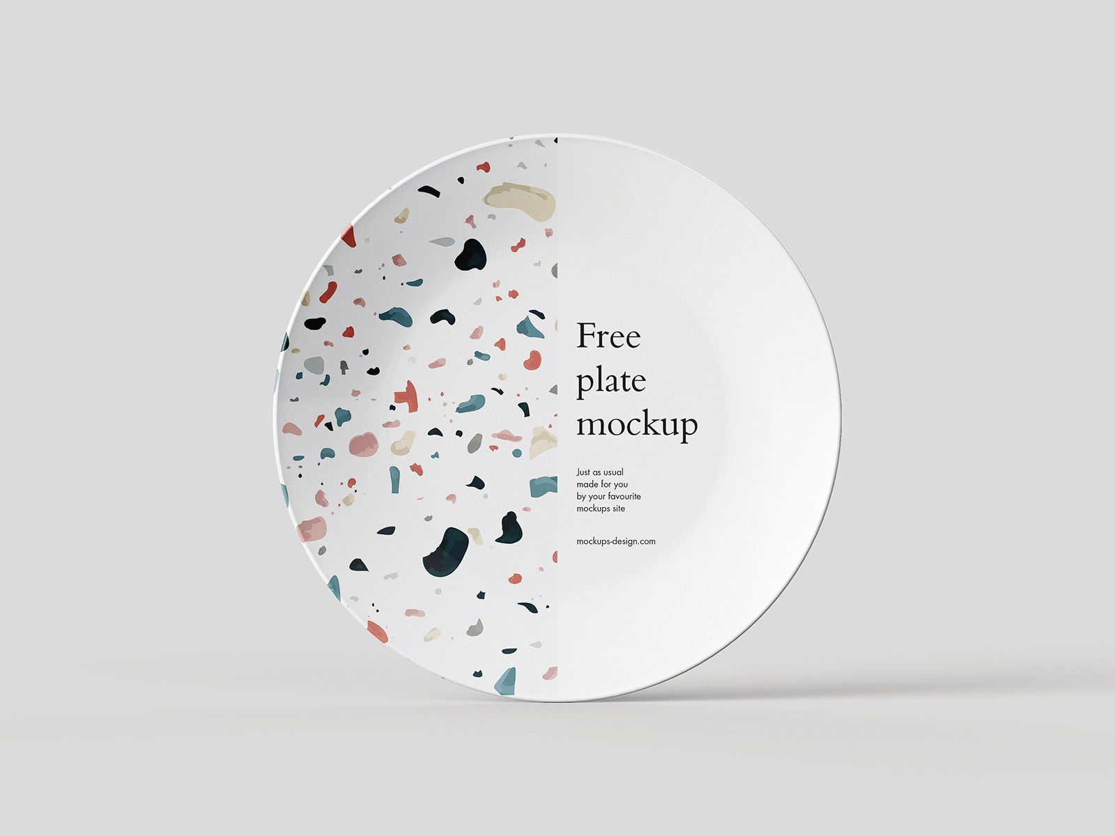 Free plate mockup