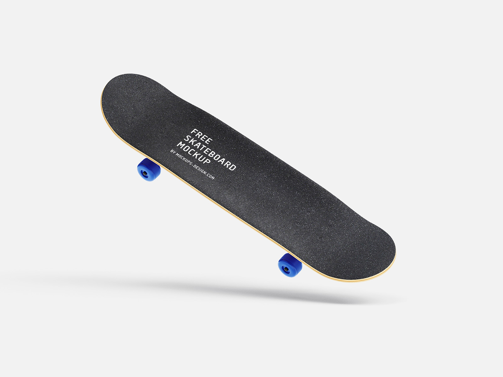 Free skateboard mockup