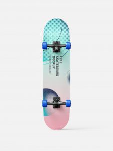 Free skateboard mockup - Instant Download