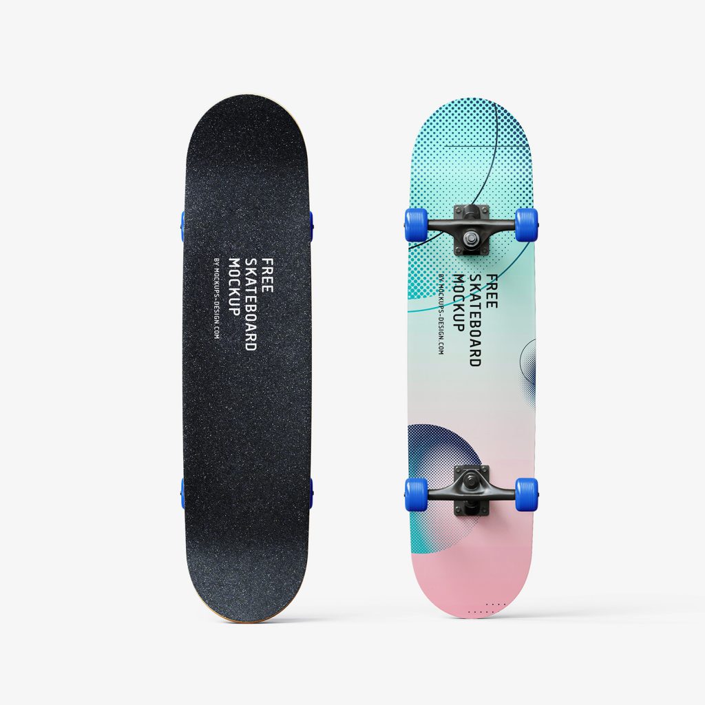 Free skateboard mockup - Instant Download