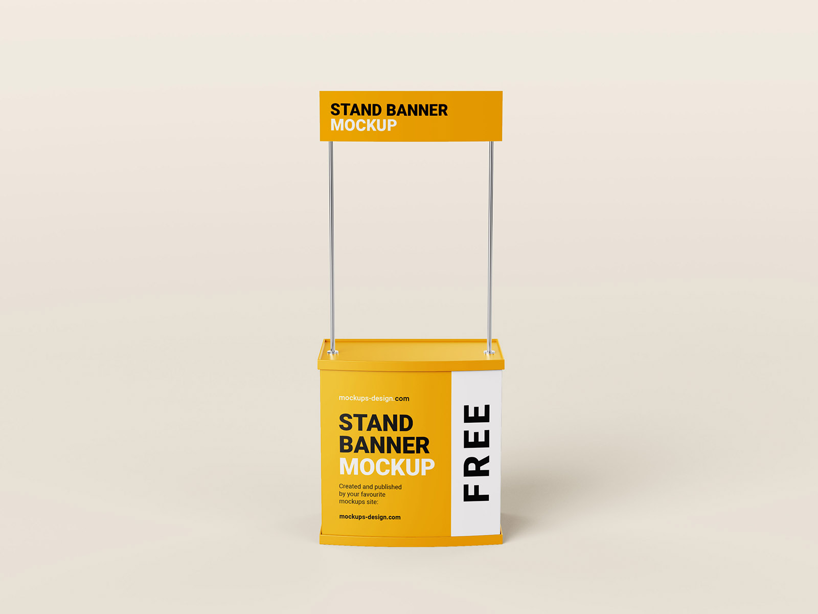 Free trade stand mockup