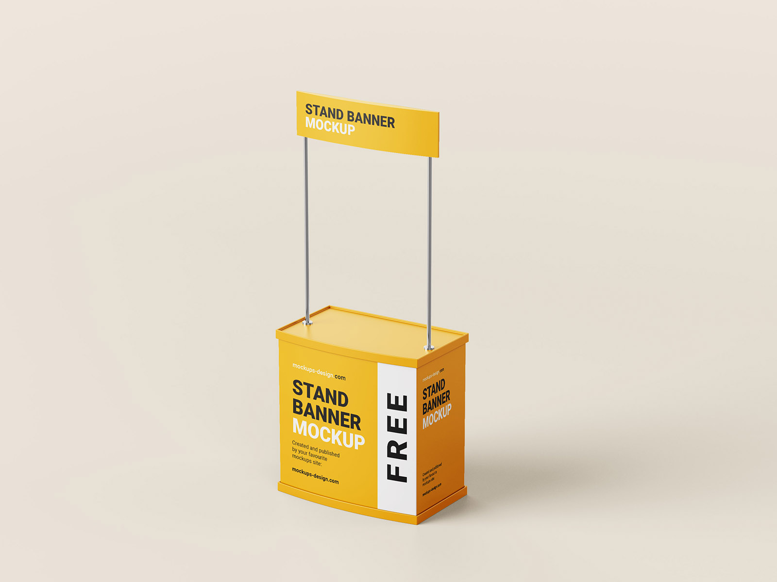 Free trade stand mockup