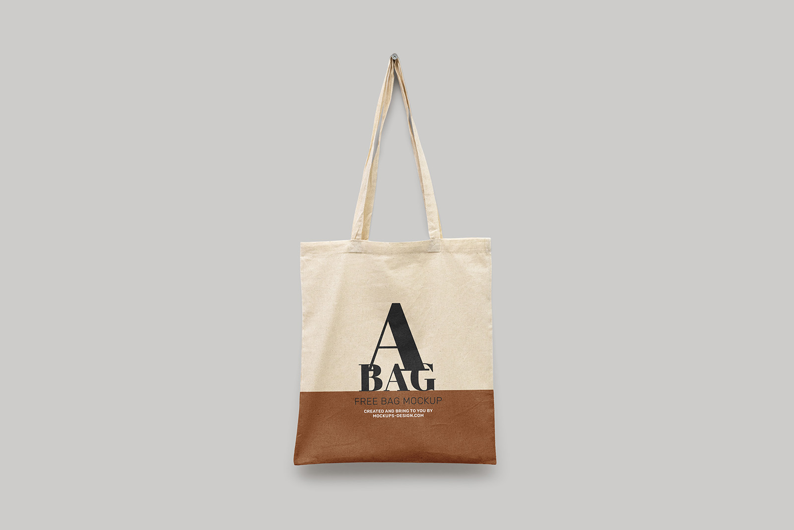 Hanging tote bag mockup