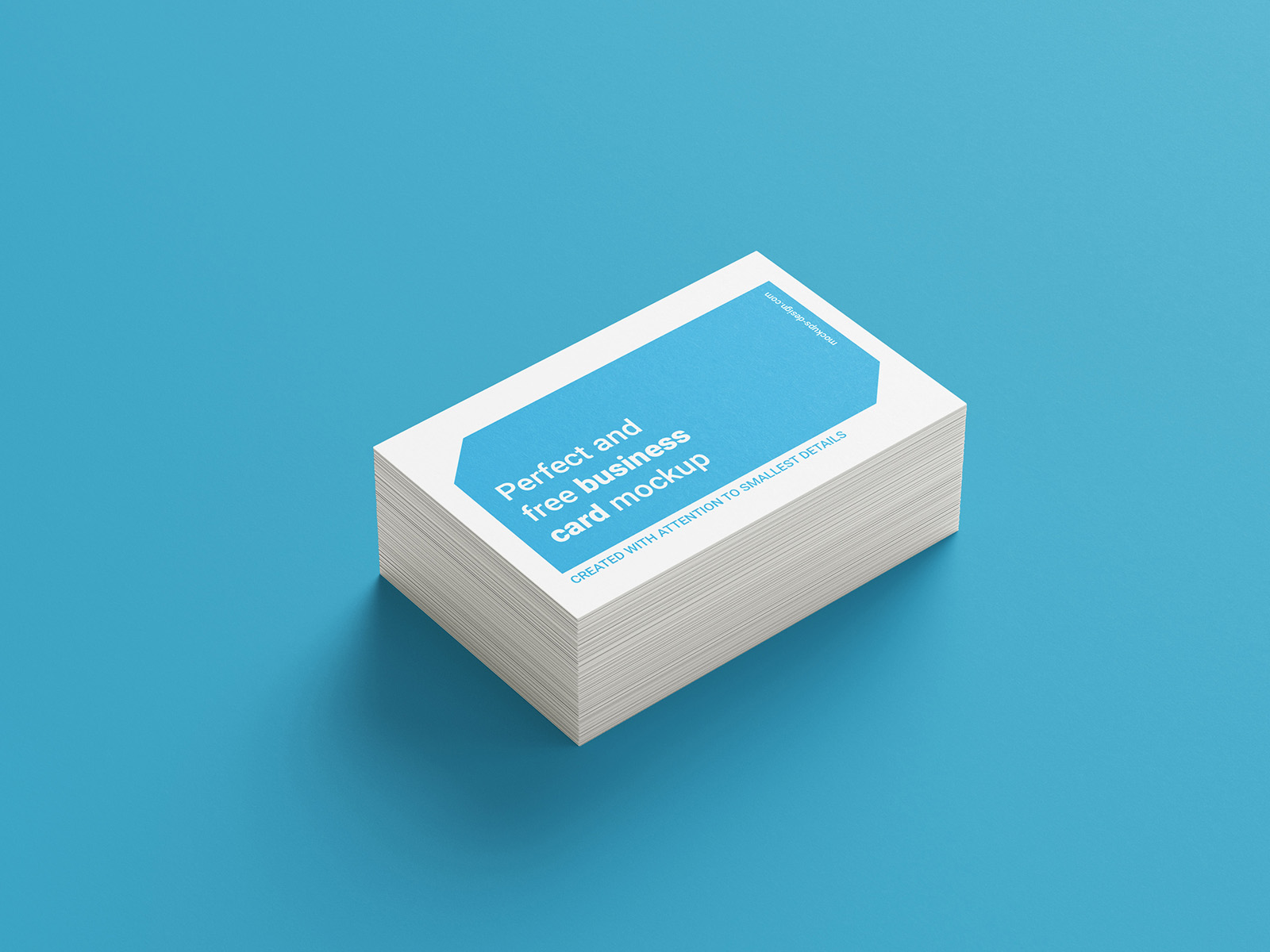 Business cards stack mockup