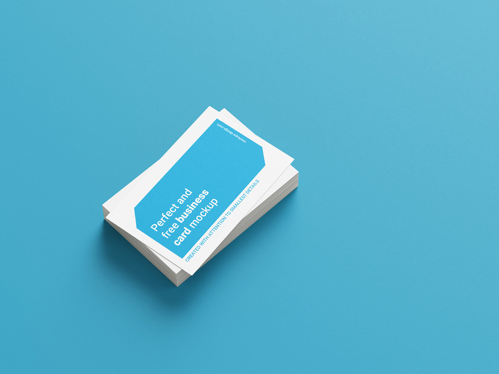 Business cards stack mockup