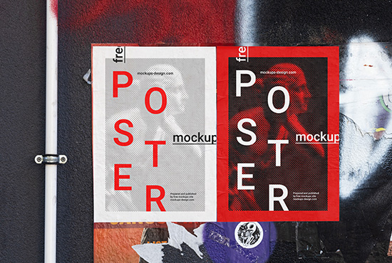 Double poster mockup