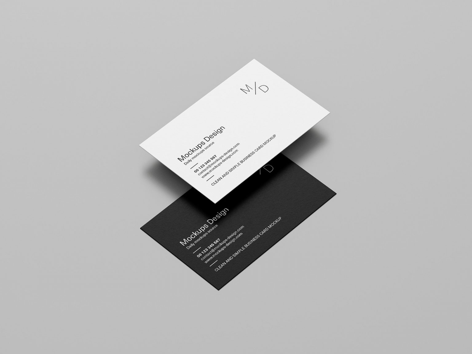 Clean business cards mockup - Instant Download