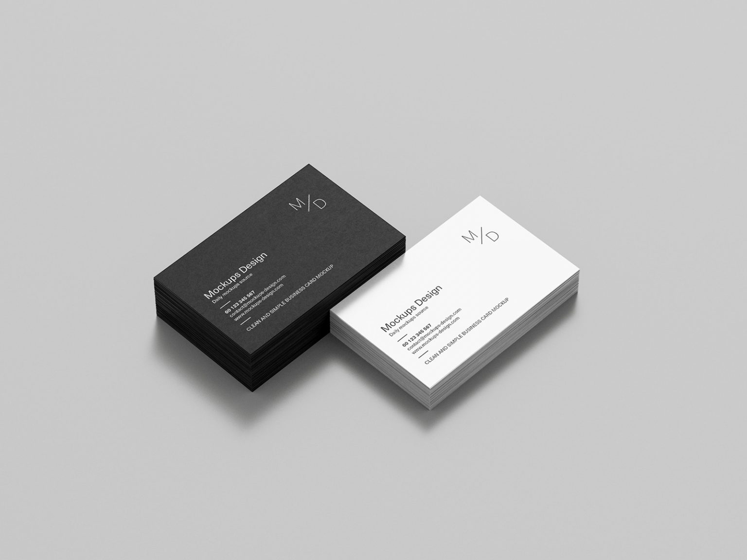 Clean business cards mockup - Instant Download