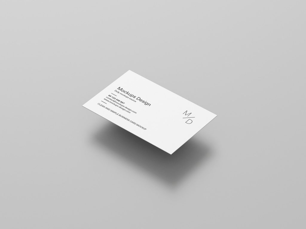 Clean business cards mockup - Instant Download