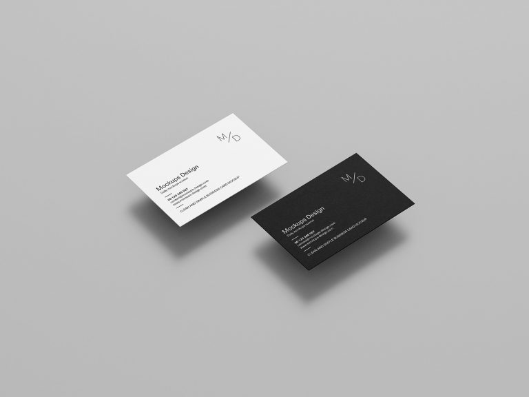 Clean business cards mockup - Instant Download