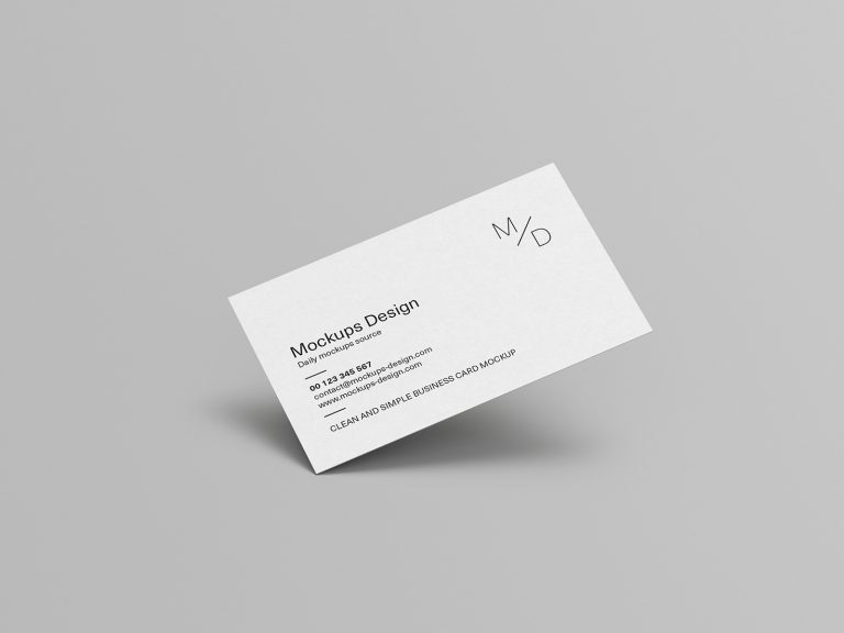 Clean business cards mockup - Instant Download