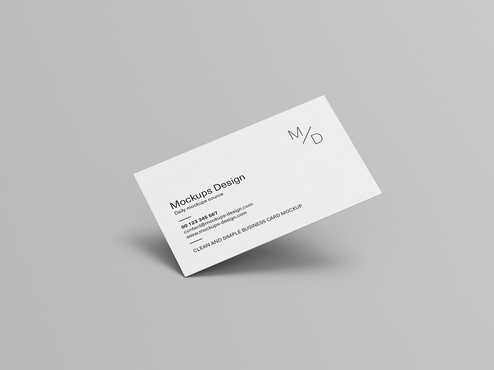 Clean business cards mockup