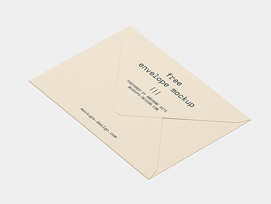 Single envelope mockup
