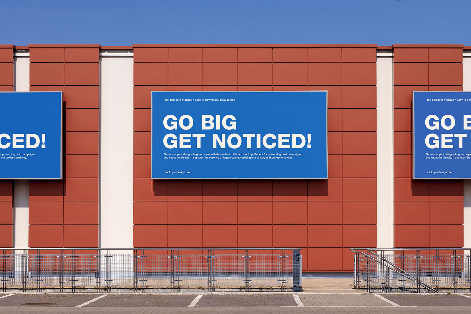 Billboard at the mall mockup