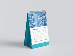 Desk calendar mockup - Instant Download