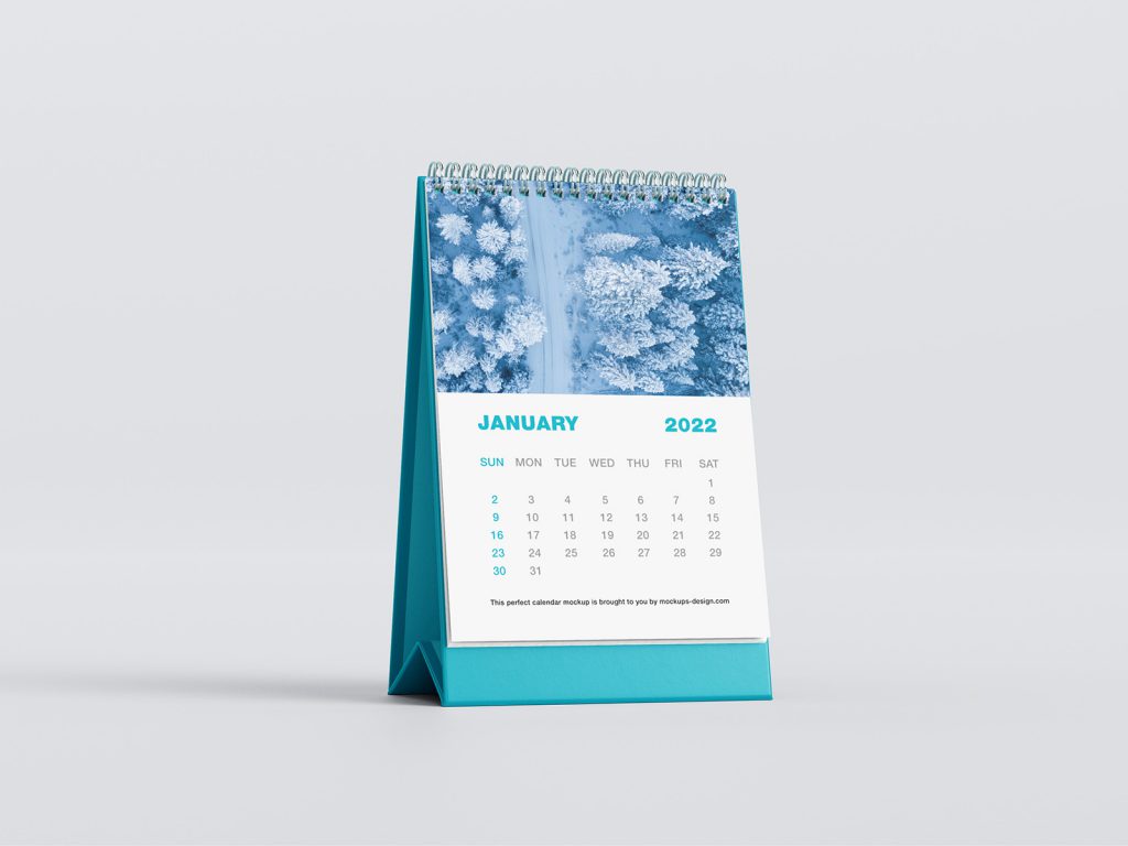 Desk calendar mockup - Instant Download