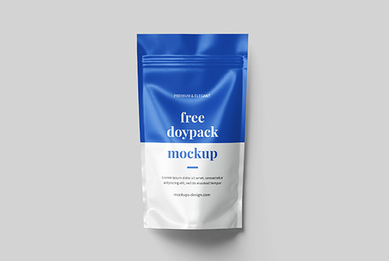 Free doypack mockup