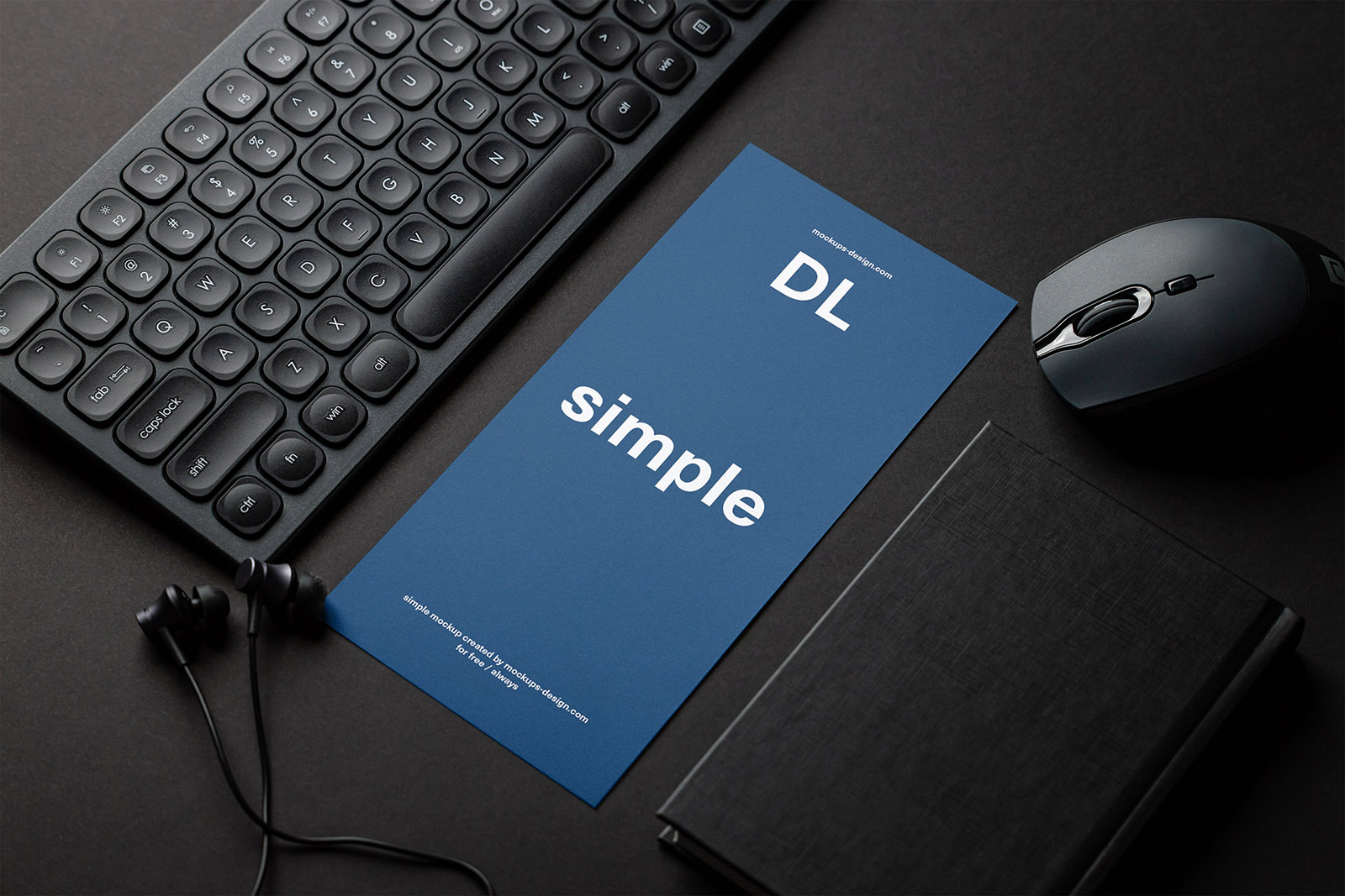 DL flyer with the keyboard mockup