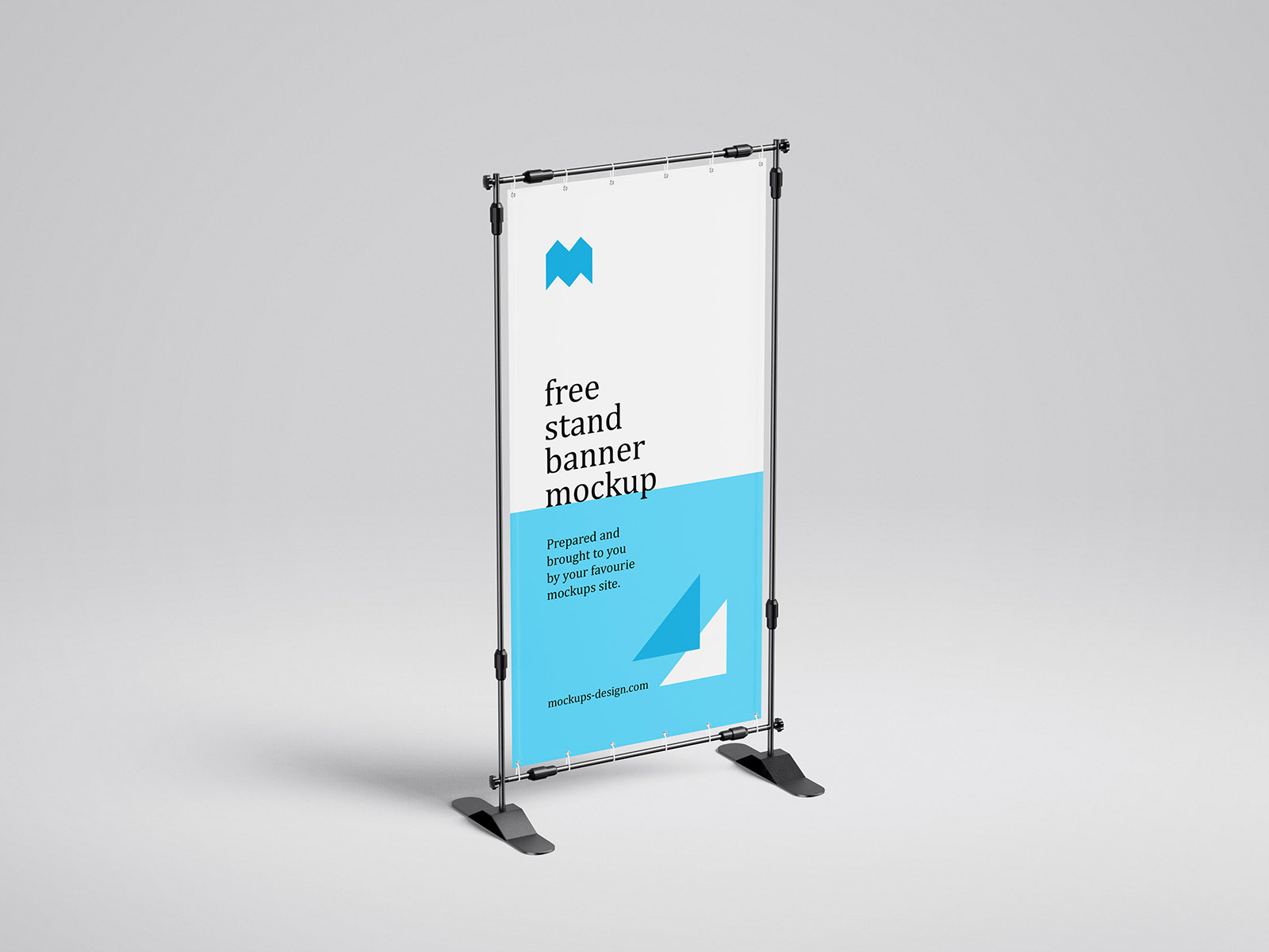 Free banner stand mockup / 100x200 cm