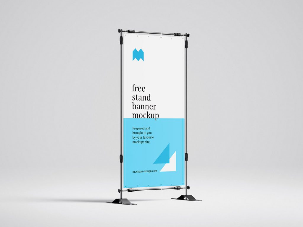 Free Banner Stand Mockup / 100x200 Cm - Mockups Design