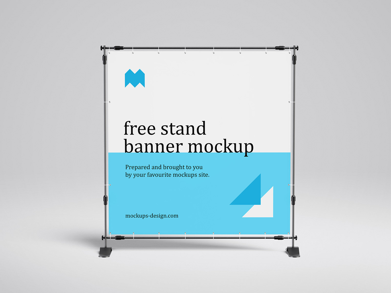 Free banner stand mockup / 200x200 cm
