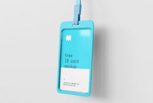 ID card holder mockup - Mockups Design
