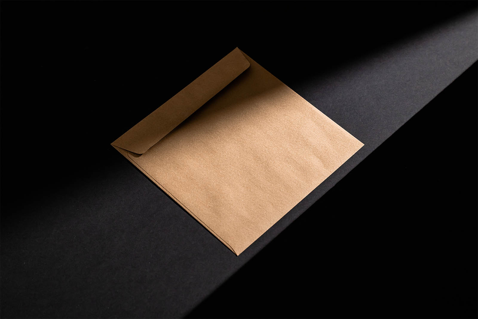 Kraft paper envelope mockup