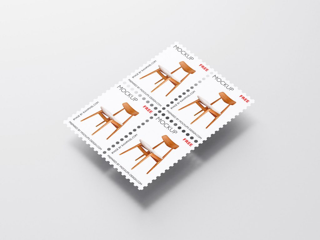 Free postage stamp mockup Mockups Design