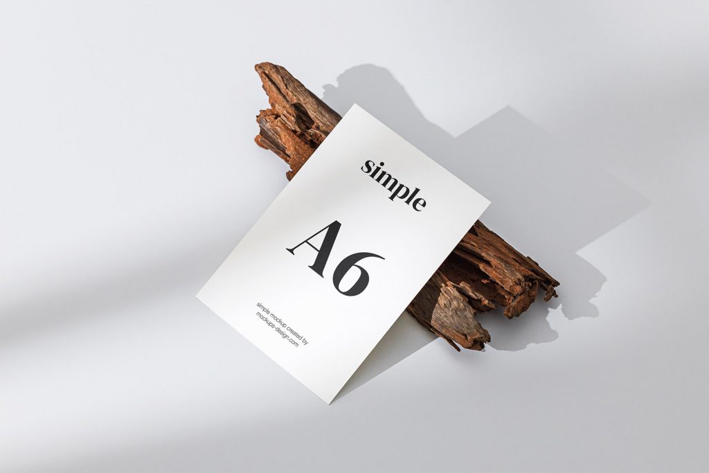 Minimalistic A6 flyer mockup Mockups Design