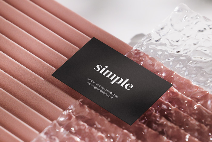 Abstract business card mockup