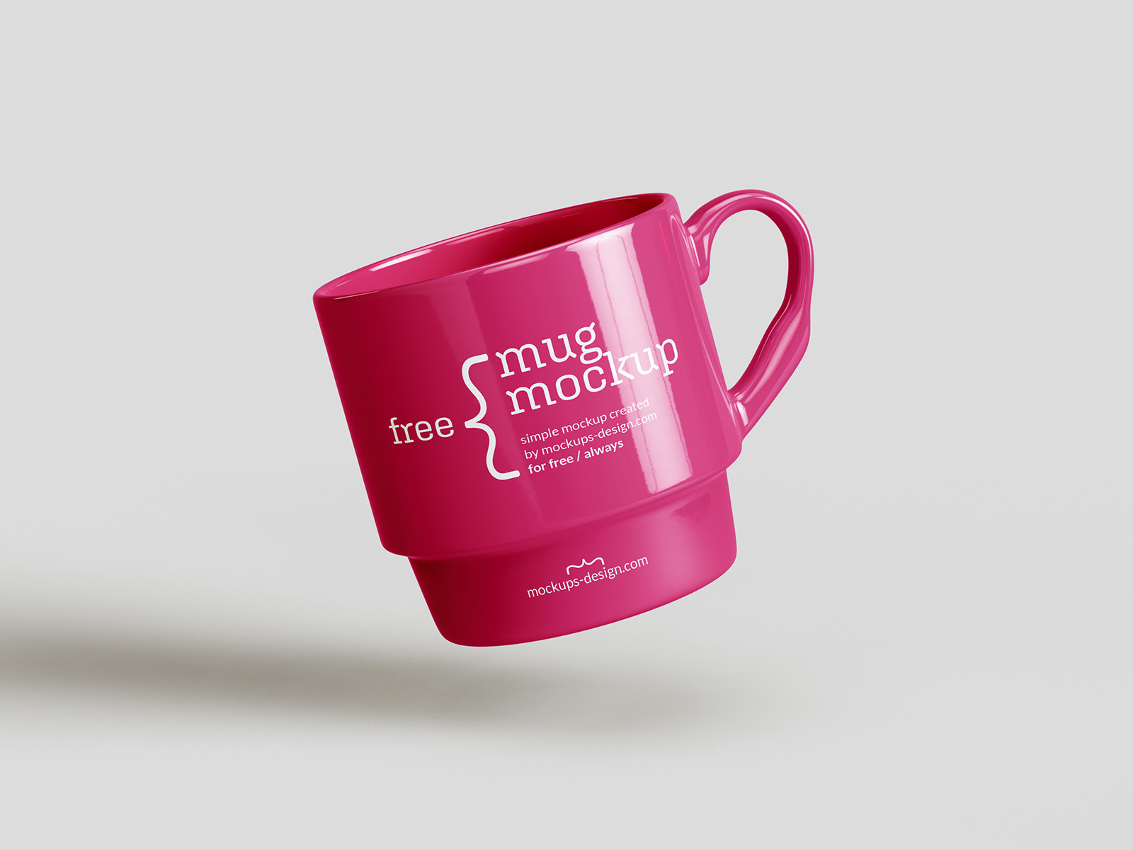 Free ceramic mug mockup
