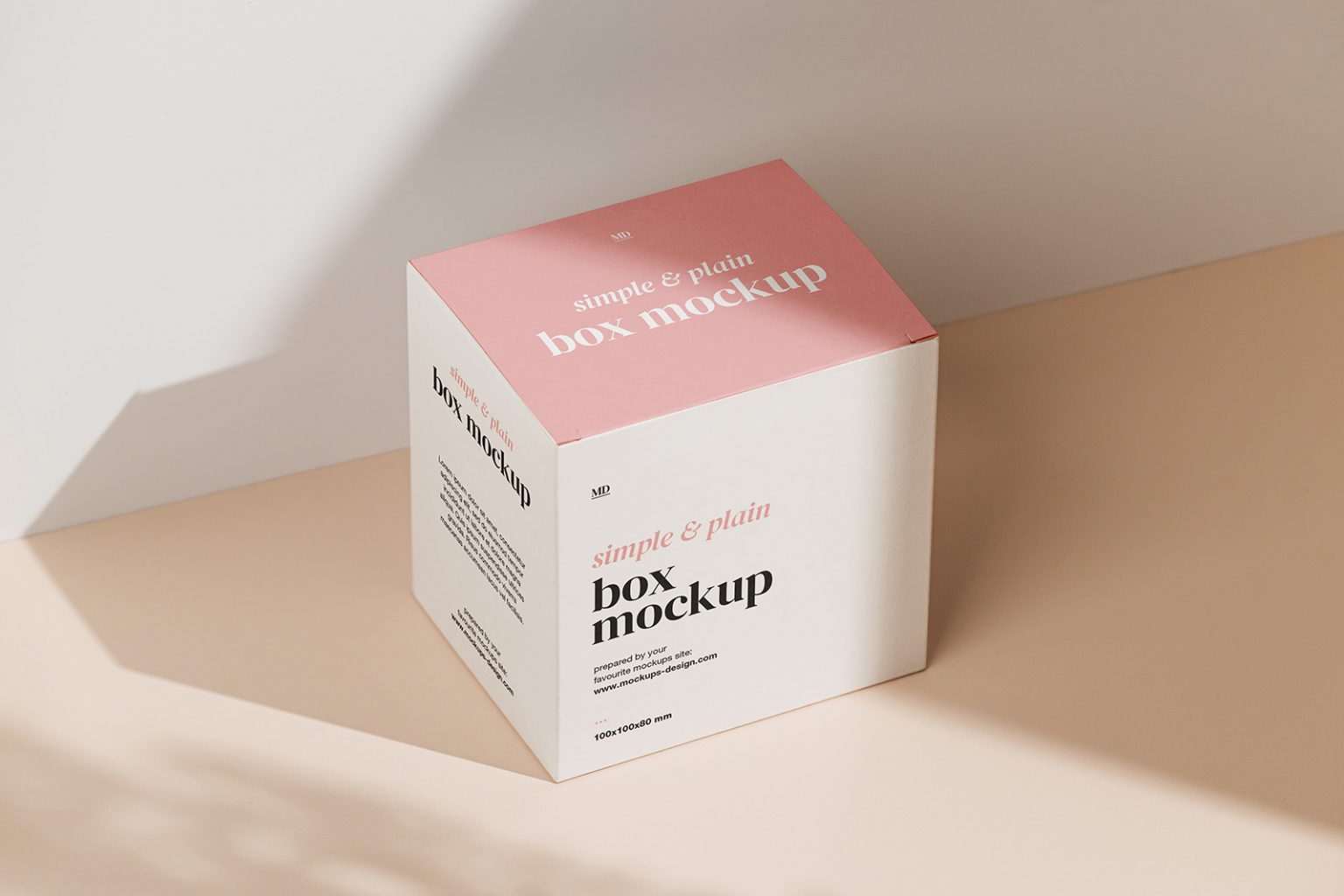 Simple box mockup - Mockups Design