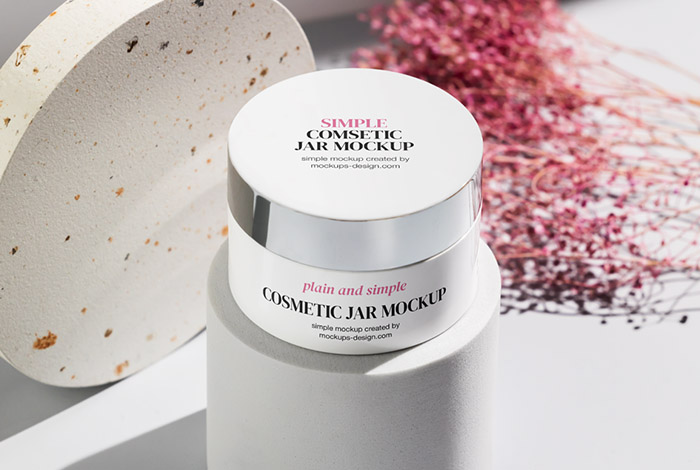 Download Free Cosmetic jar mockup – Mockups Design
