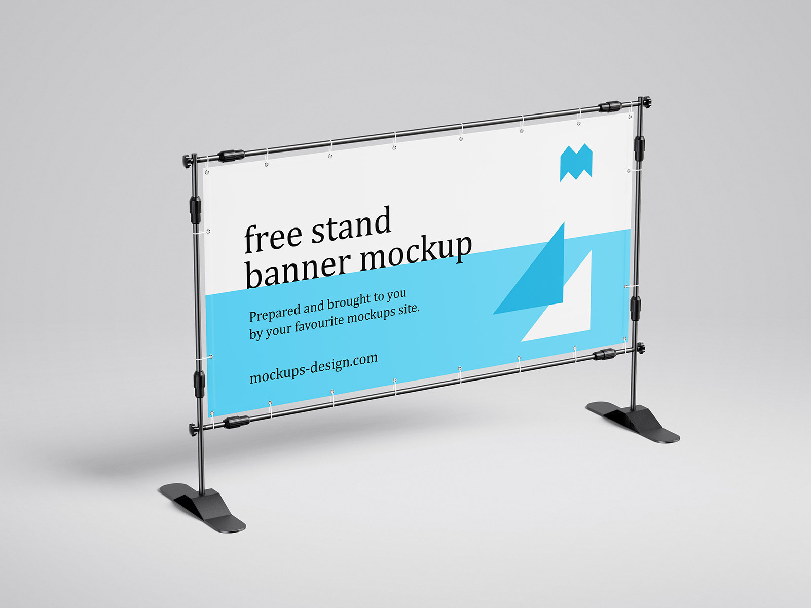 Free banner stand mockup / 200x100 cm