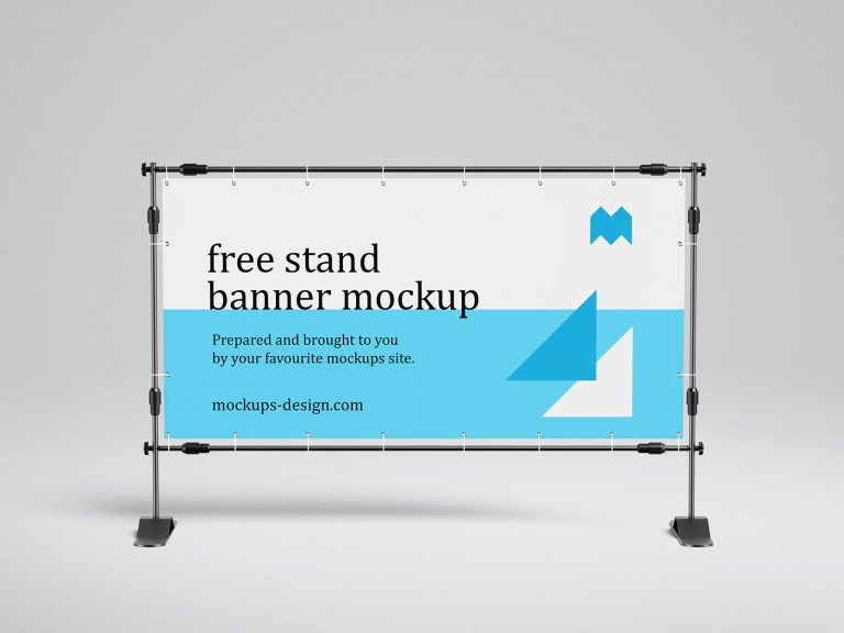 Free Banner Stand Mockup / 200x100 Cm - Mockups Design