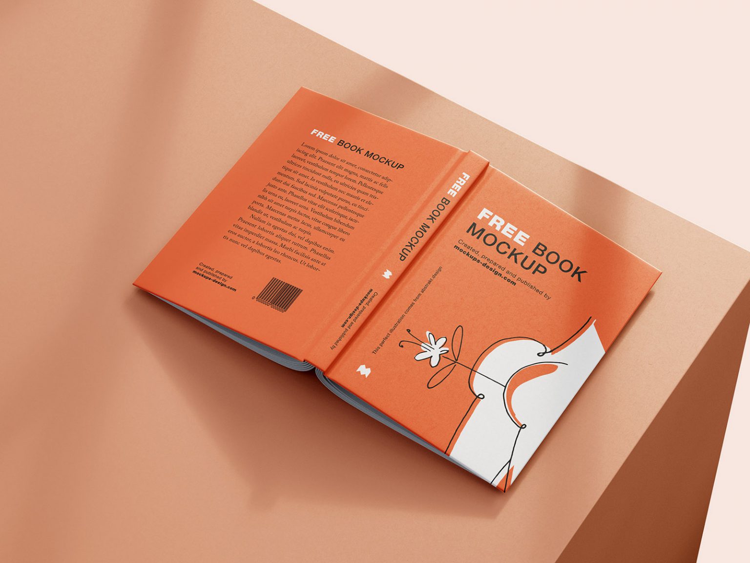 Free book mockup / A5 size - Mockups Design