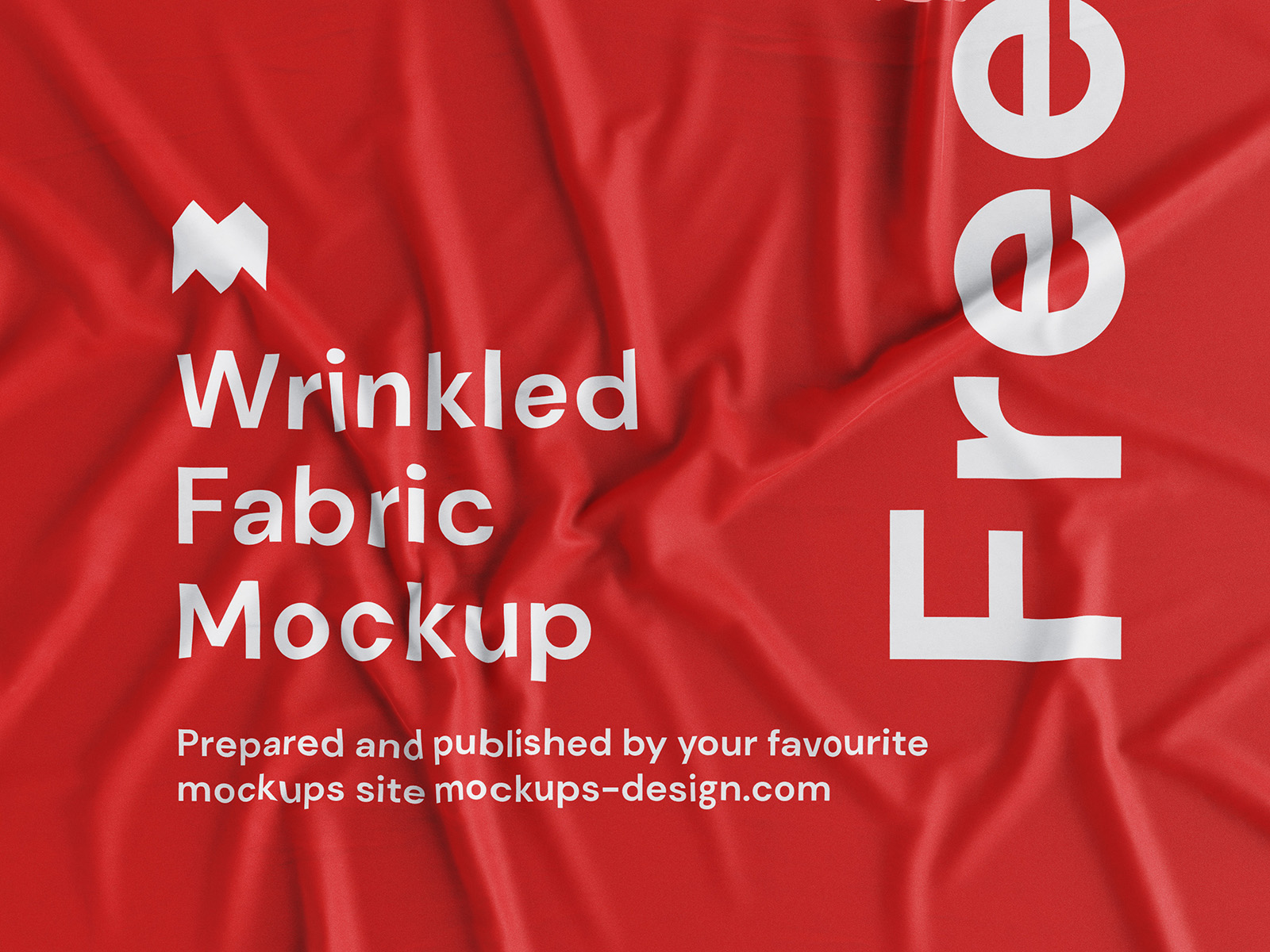 Free wrinkled fabric mockup