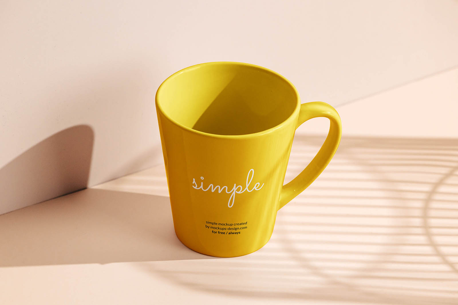 Simple mug PSD template