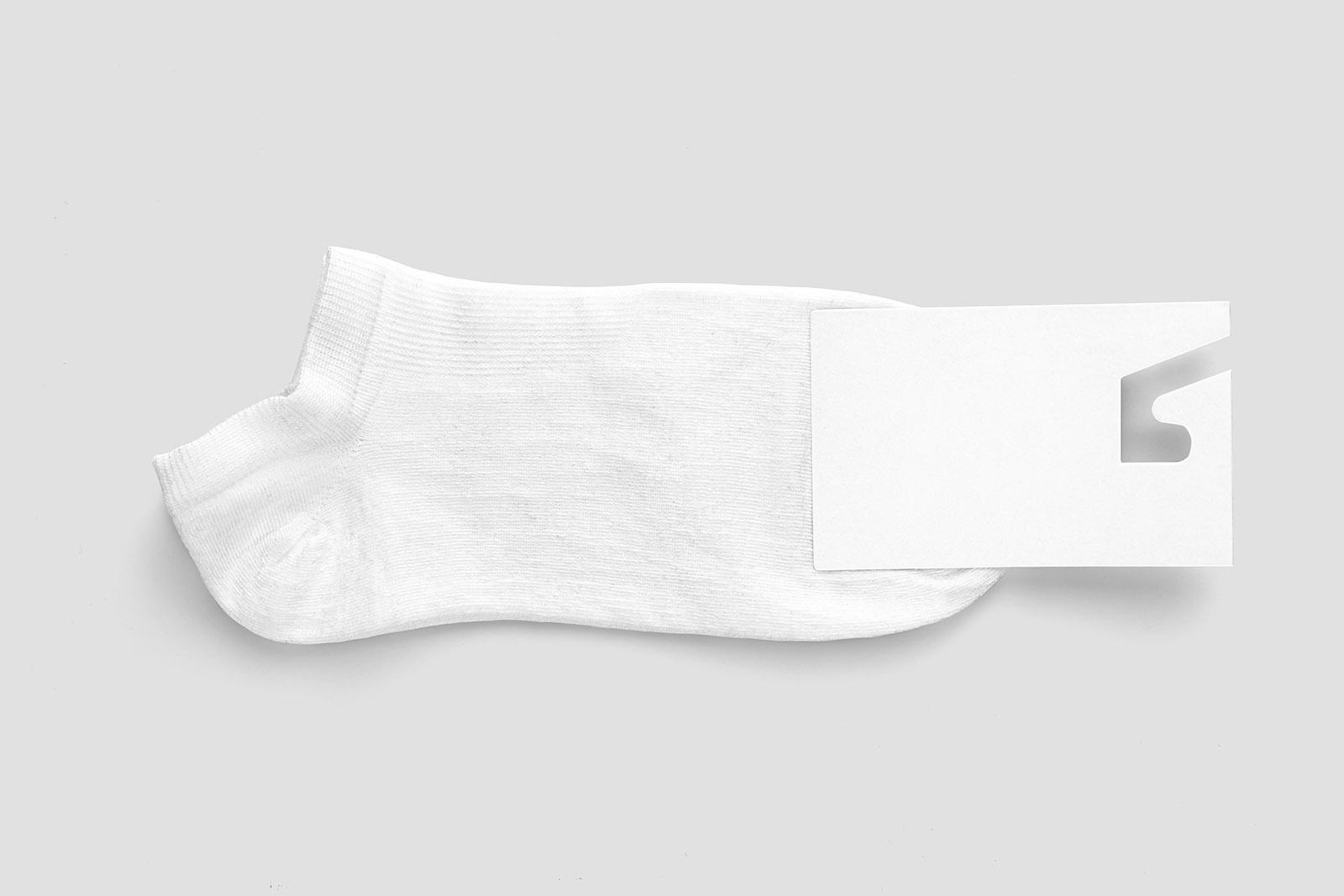 Socks with label mockup