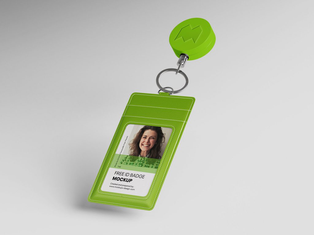 Fabric ID holder mockup - Mockups Design