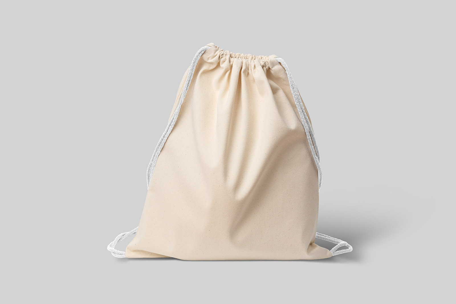 Linen backpack mockup