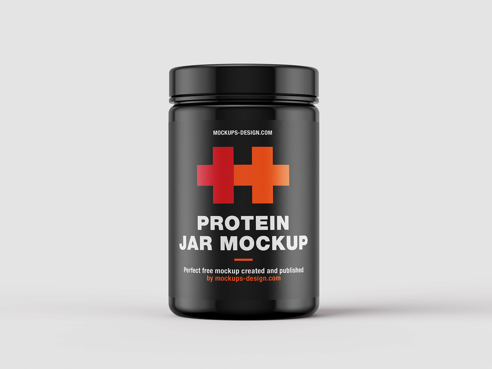Free protein jars mockup