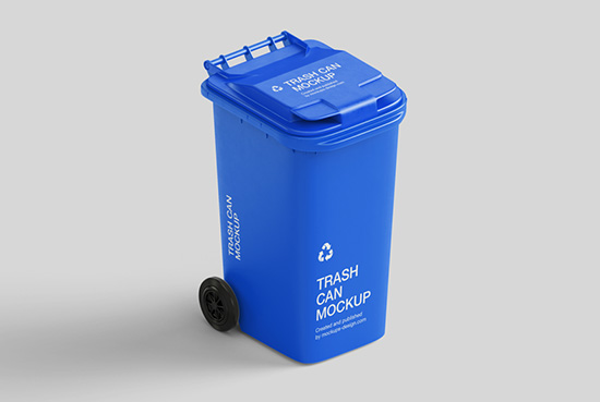 Download Free Free trash can mockup – Mockups Design