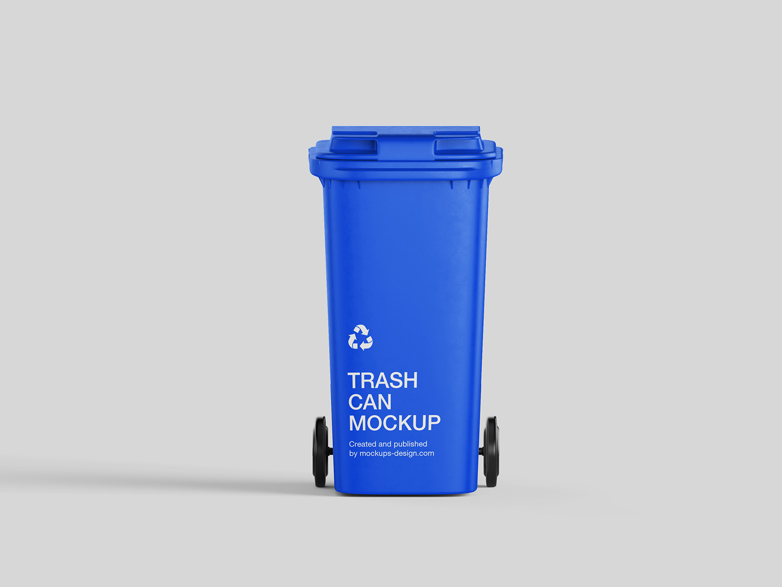 Free trash can mockup