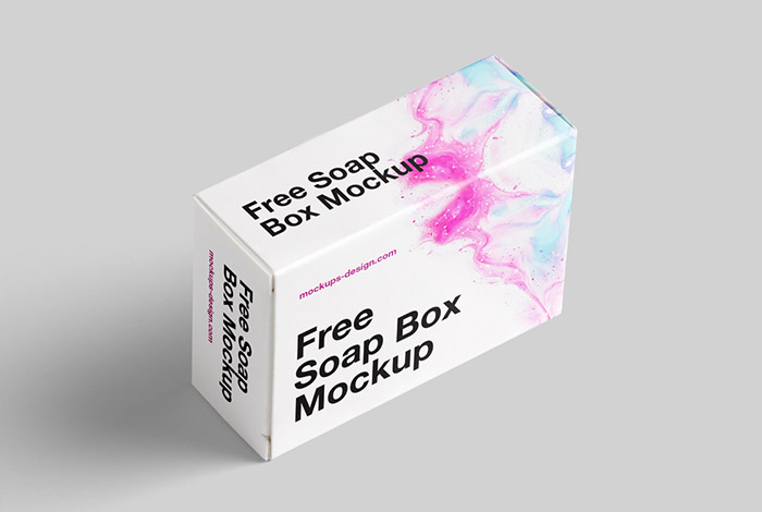 Free soap box mockup