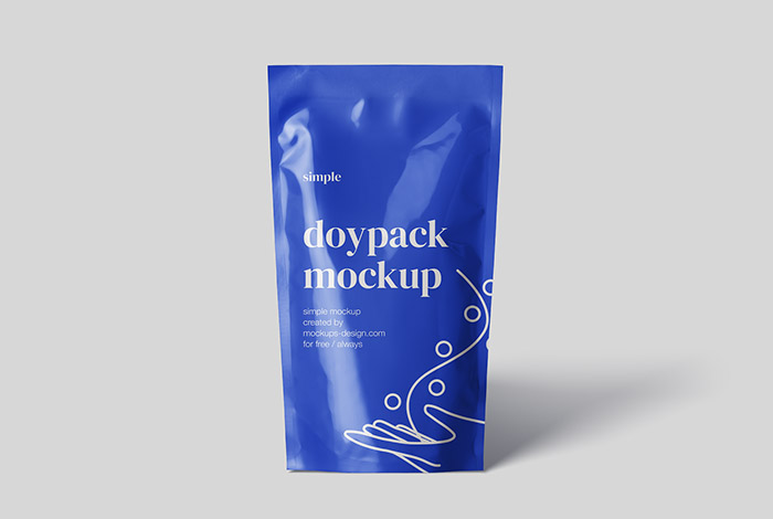 Download Free Simple doypack mockup – Mockups Design